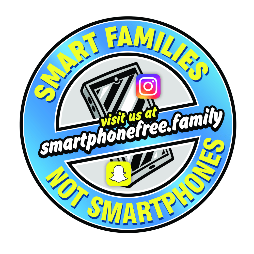 Smart Families NOT Smartphones Bumper Sticker
